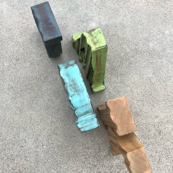 Farmhouse Country Shabby Chic 8” Solid Wood Letters - Picture 4 of 13